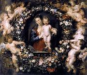 Peter Paul Rubens Madonna on Floral Wreath Spain oil painting artist
